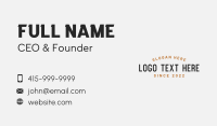 Generic Enterprise Wordmark Business Card Design