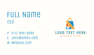 Shopping Bag Boutique Business Card Image Preview