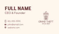 Coffee King Cup Business Card Image Preview