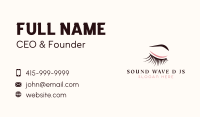 Eyebrow & Eyelash Salon Business Card Image Preview