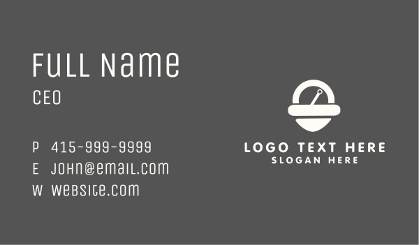 White Pin Scale Business Card Design Image Preview