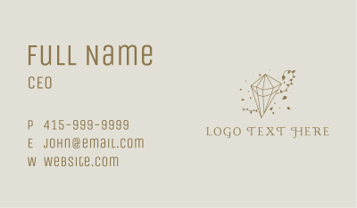 Gold Luxe Diamond Business Card Image Preview