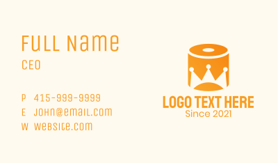 Toilet Paper Crown Business Card Image Preview