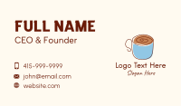Simple Cafe Mug Business Card Design