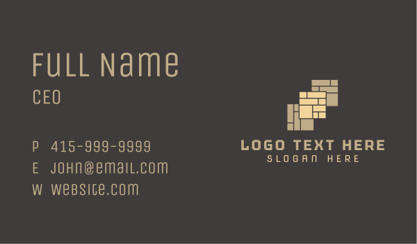 Tile Pattern Flooring Business Card Design Image Preview