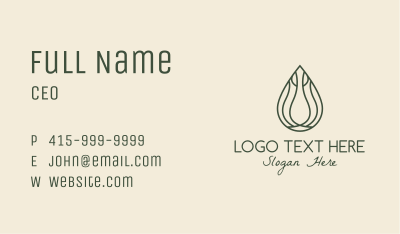 Natural Healing Oil  Business Card Image Preview