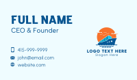 Cargo Ship Logistics Business Card Design