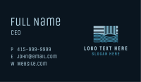 Abstract Wave Lines Business Card Image Preview
