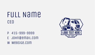 Tow Truck Trucking Vehicle Business Card Image Preview