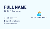 Outdoor Pool Vacation Business Card Preview