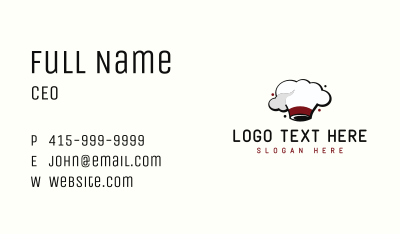 Culinary Chef Hat Business Card Image Preview
