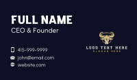 Premium Horn Bull Business Card Image Preview