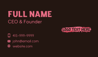 Paint Drip Wordmark Business Card Preview