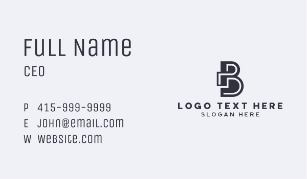 Builder Architecture Letter B Business Card Design Image Preview