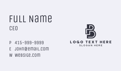 Builder Architecture Letter B Business Card Image Preview