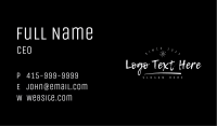 Chalkboard Handwritten Wordmark Business Card Image Preview