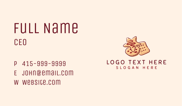 Cookie Pastry Sweet Dessert Business Card Design Image Preview