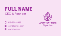 Purple Flower Bloom Business Card Image Preview
