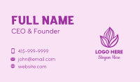 Purple Flower Bloom Business Card Image Preview