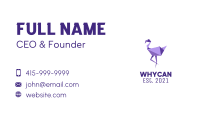 Purple Flamingo Bird Business Card Image Preview