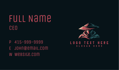 Stealth Ninja Assassin Business Card Image Preview