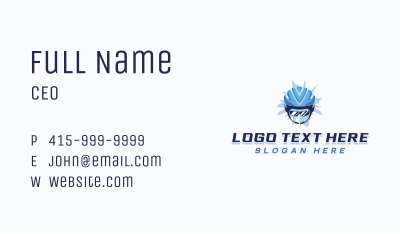 Bicycle Sports Helmet Business Card Image Preview