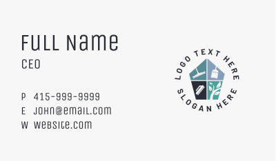 Home Sanitation Housekeeping Business Card Image Preview