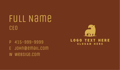 Wild Tapir Safari Business Card Image Preview