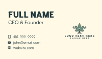 Cool Marijuana Leaf Business Card Image Preview