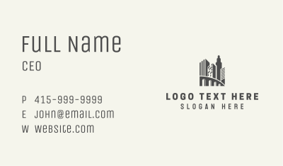 Metropolis Building Tower Business Card Image Preview