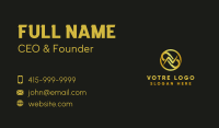 Golden Business Letter N Business Card Image Preview