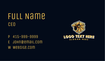 Gold Gaming Eagle Business Card Image Preview