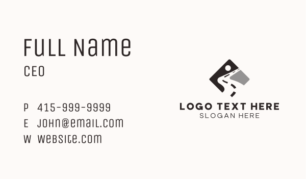 Pavement Highway Road Business Card Design Image Preview