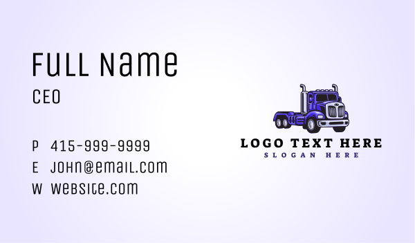 Delivery Truck Dispatch Business Card Design Image Preview
