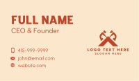 Handyman Hammer Letter A Business Card Image Preview