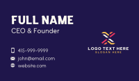 Tech Startup Letter X Business Card Image Preview