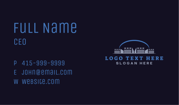 Warehouse Port Dome Business Card Design Image Preview