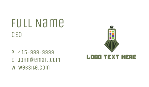 Train Application Business Card Design Image Preview