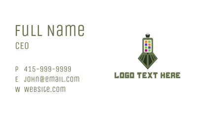 Train Application Business Card Image Preview