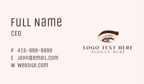 Beauty Eye Cosmetics Business Card Design Image Preview