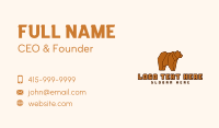 Bear Hunting Animal Business Card Design