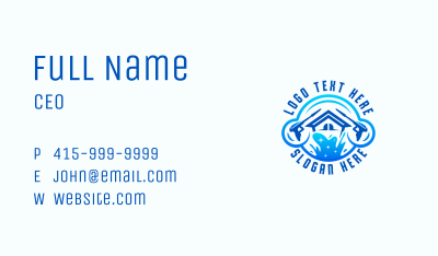 Pressure Washer Cleaning Business Card Image Preview