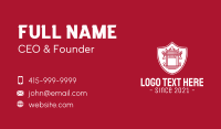 Asian Temple Shield Business Card Preview