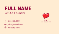 Red Shiny Heart  Business Card Image Preview