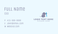 Cute Elephant Pencil  Business Card Image Preview