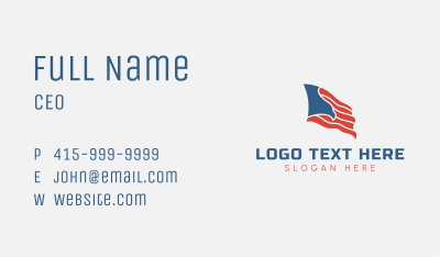 Eagle American Flag Business Card Image Preview