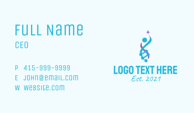 Medical DNA Strand  Business Card Image Preview
