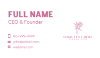 Pink Butterfly Ballerina Business Card Preview