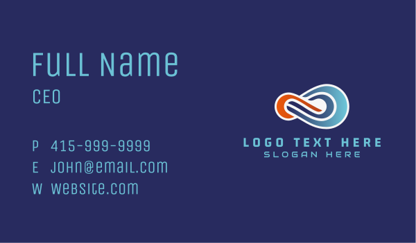 Business Agency Loop Business Card Design Image Preview