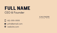 Deluxe Apparel Wordmark Business Card Image Preview